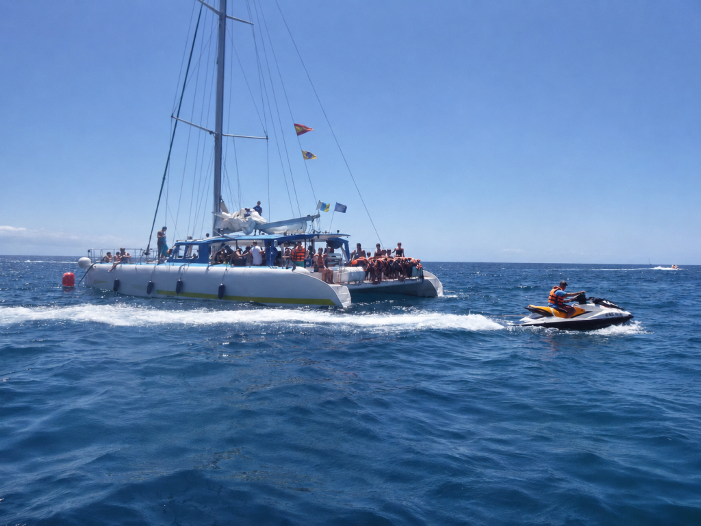 Catamaran cruise along the Gran Canaria coast
